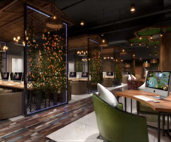Industrial Style Internet Cafe-ID:192590001