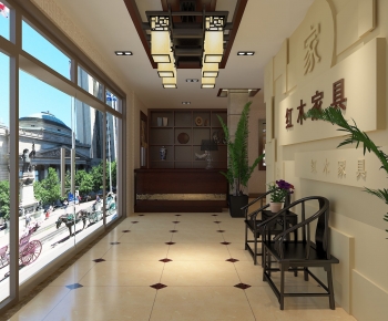 New Chinese Style Exhibition Hall-ID:641097072
