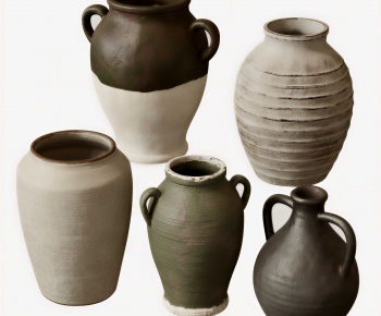 Wabi-sabi Style Clay Pot-ID:921928886