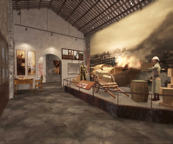 New Chinese Style Exhibition Hall-ID:282001974