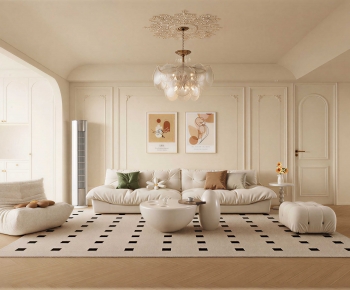 French Style A Living Room-ID:489041095