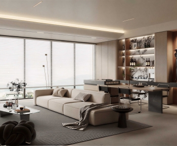 Modern A Living Room-ID:525689194