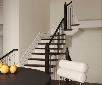 Simple European Style Stairwell-ID:598262078