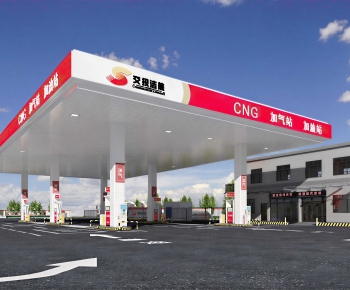 Modern Gas Station-ID:112087012