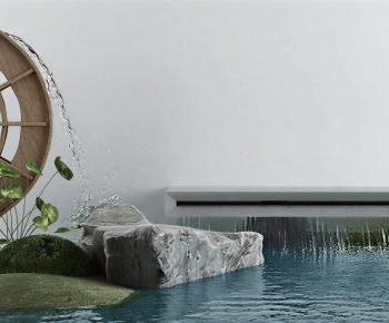 Modern Rockery Waterscape-ID:542059902