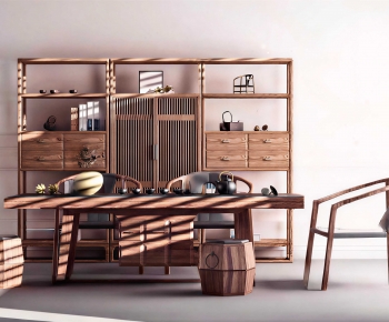 New Chinese Style Tea Tables And Chairs-ID:875171902