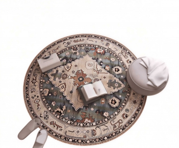 Modern Circular Carpet-ID:591876032
