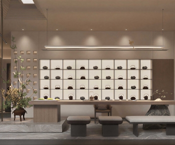 New Chinese Style Tea House-ID:609869966