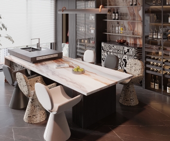 Modern Dining Table And Chairs-ID:610635045