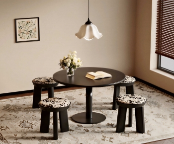 French Style Dining Table And Chairs-ID:612785102