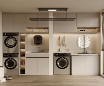 Modern Laundry Cabinet-ID:173077112