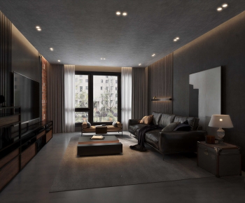 Modern A Living Room-ID:445921904