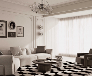 French Style A Living Room-ID:674525984