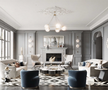 American Style A Living Room-ID:240942007