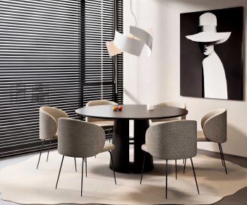 Modern Dining Table And Chairs-ID:381381037