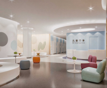 Modern Hospital Hall-ID:910234939