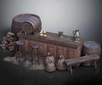 Retro Style Counter Bar-ID:867017039