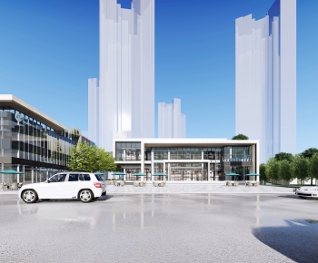 Modern Appearance Of Commercial Building-ID:688494929