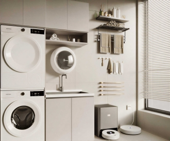 Modern Laundry Cabinet-ID:192929983