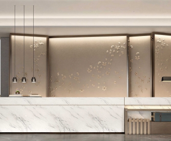 New Chinese Style Office Reception Desk-ID:119030955