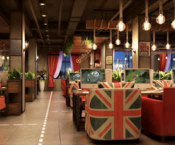 Industrial Style Internet Cafe-ID:892318969