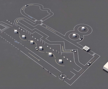 Modern Architectural Bird's-eye View Planning-ID:987674004
