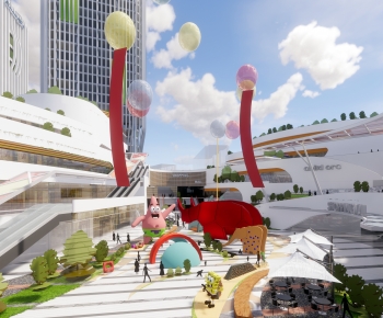 Modern Appearance Of Commercial Building-ID:254110104