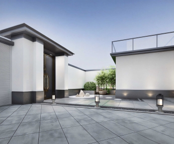 New Chinese Style Courtyard/landscape-ID:765424976