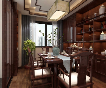 New Chinese Style Dining Room-ID:722980526