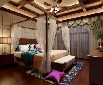 Southeast Asian Style Bedroom-ID:569001917