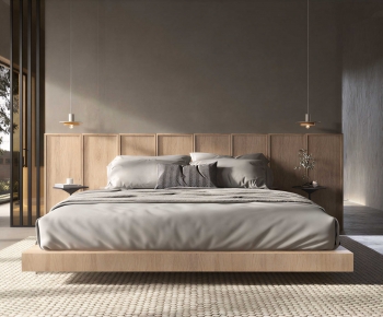 Modern Double Bed-ID:113723992