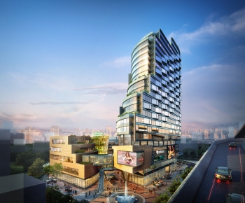 Modern Appearance Of Commercial Building-ID:800301071