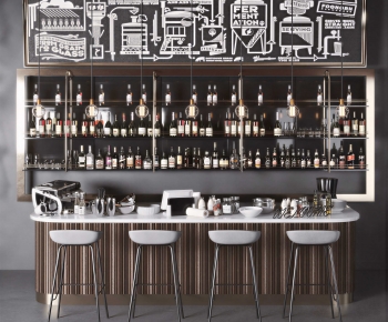 Industrial Style Counter Bar-ID:231576925