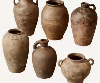 Wabi-sabi Style Clay Pot-ID:135272034