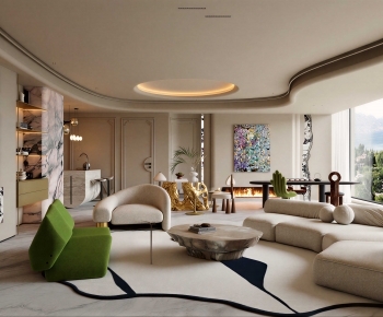 Modern A Living Room-ID:655781982