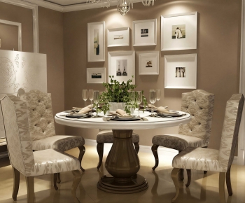 American Style Dining Table And Chairs-ID:468853955