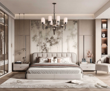 New Chinese Style Bedroom-ID:812517887