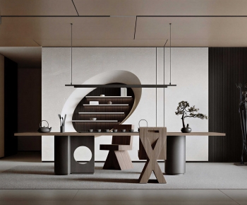 Wabi-sabi Style Tea House-ID:877456909