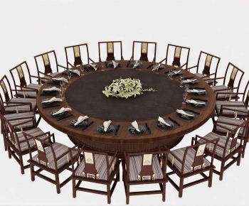 New Chinese Style Dining Table And Chairs-ID:252862933
