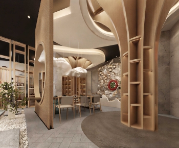New Chinese Style Teahouse Tea House-ID:453079947