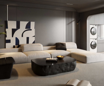 Modern A Living Room-ID:476768971
