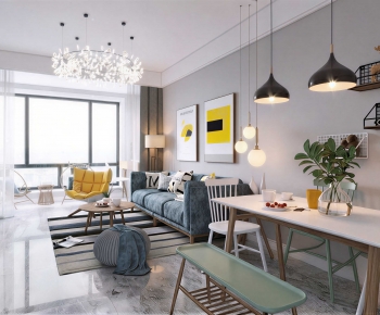 Nordic Style A Living Room-ID:697068934