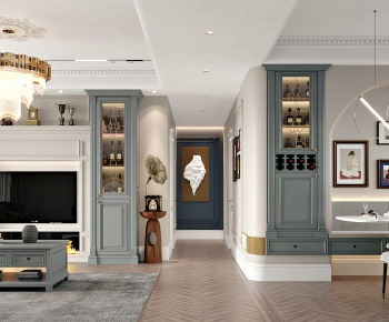 American Style A Living Room-ID:415430125