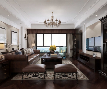 American Style A Living Room-ID:652089156