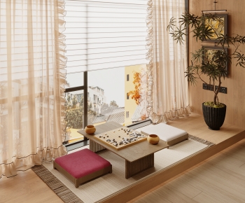 New Chinese Style Leisure Balcony-ID:448364025