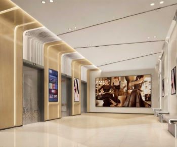 Modern Office Elevator Hall-ID:257174023