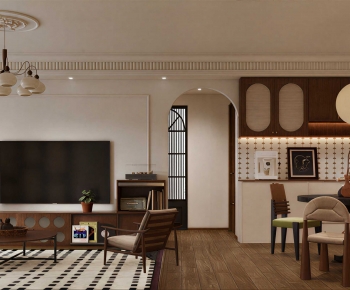 French Style A Living Room-ID:970558881