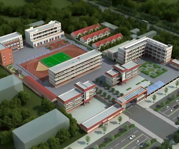 Modern Architectural Bird's-eye View Planning-ID:494898084