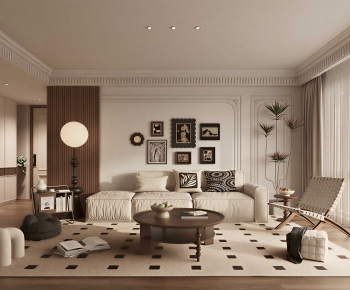 French Style A Living Room-ID:966007952