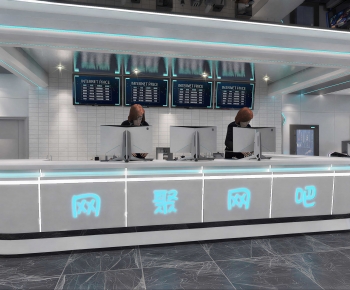 Modern Reception Desk-ID:864650013